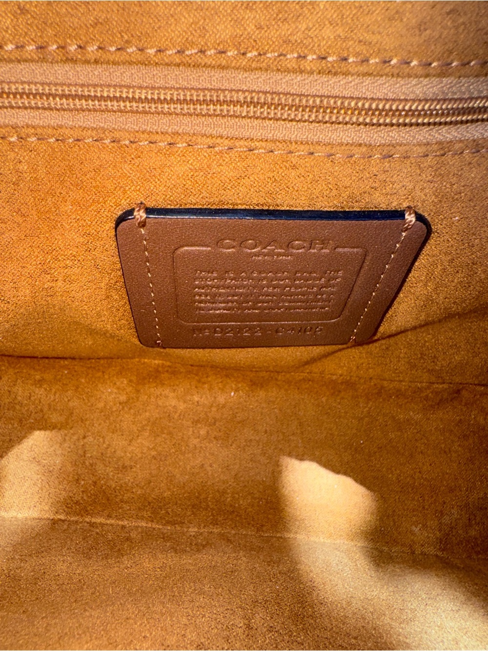 COACH Georgie Colorblock Leather Shoulder Bag with Whipstitch Trim EUC - Picture 7 of 8